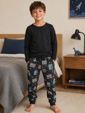 Boo Boo Bamboo Affirmation Bamboo PJs Unisex Size 9/10